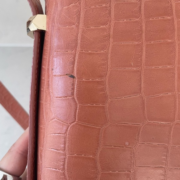 APC Mini Geneve Bag in Pink Croc Style Leather - Picture 6 of 8